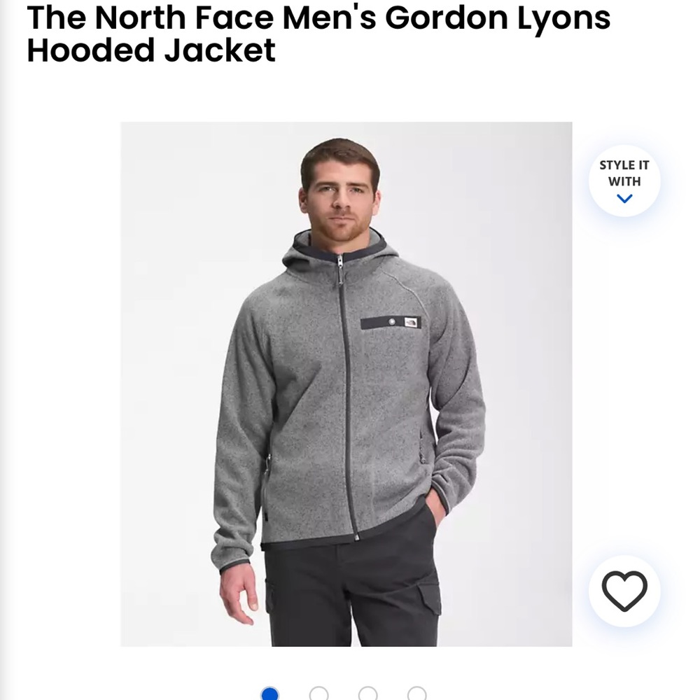 Men’s NorthFace Full Zip Jacket with hood